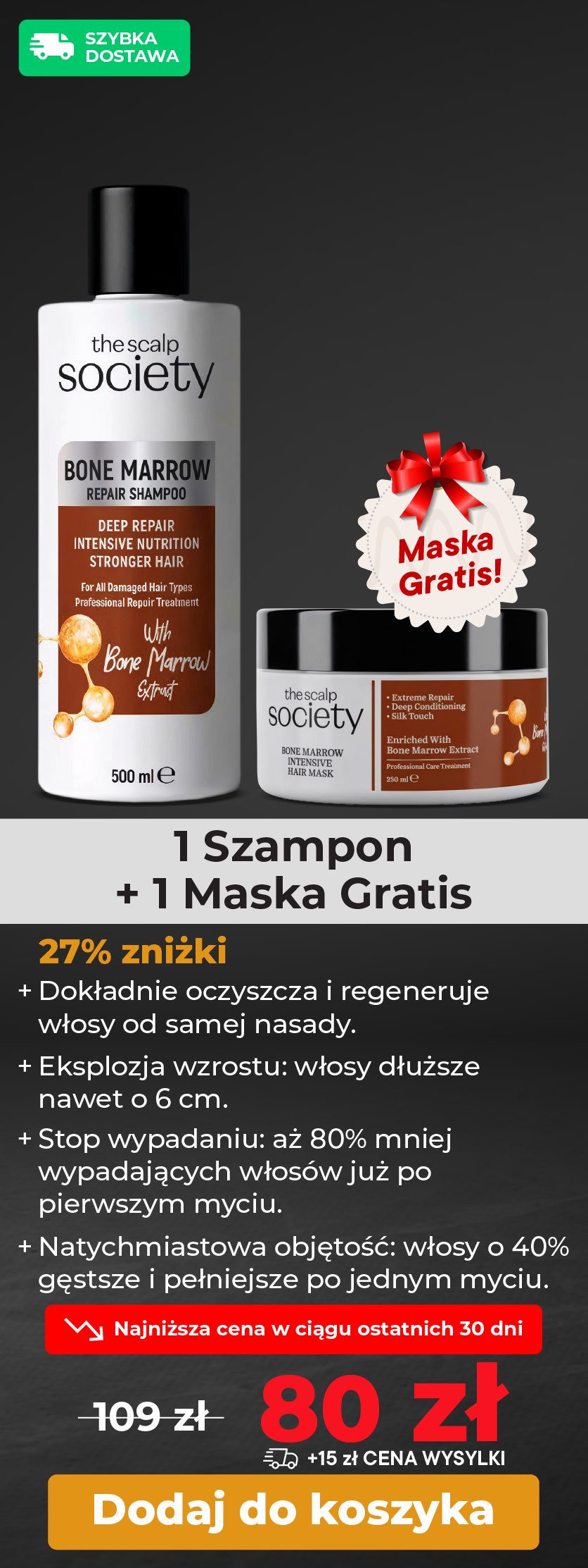 1 x TSS Bone Marrow Shampoo + 1 x TSS Bone Marrow Mask