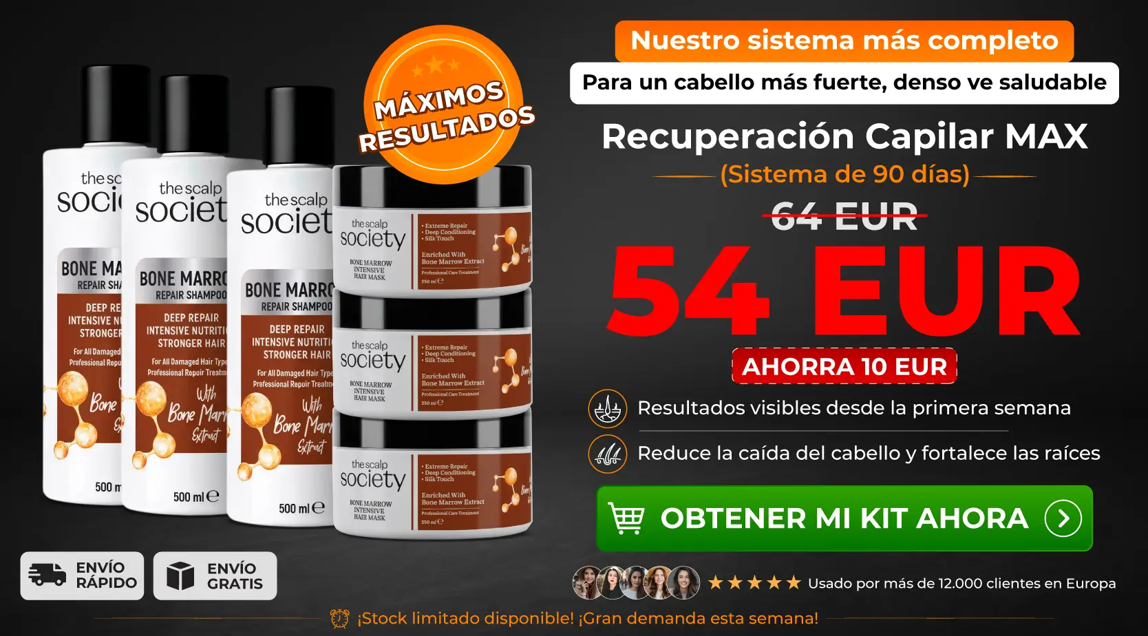 3 x TSS Bone Marrow Shampoo + 3 x TSS Bone Marrow Mask
