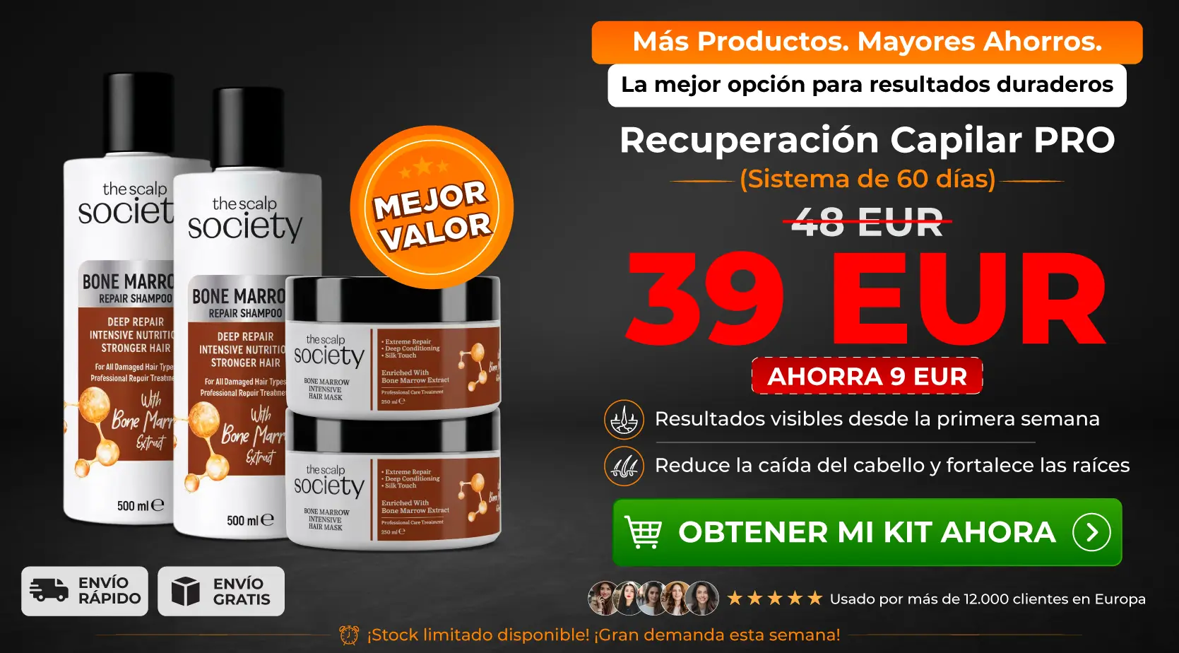 2 x TSS Bone Marrow Shampoo + 2 x TSS Bone Marrow Mask