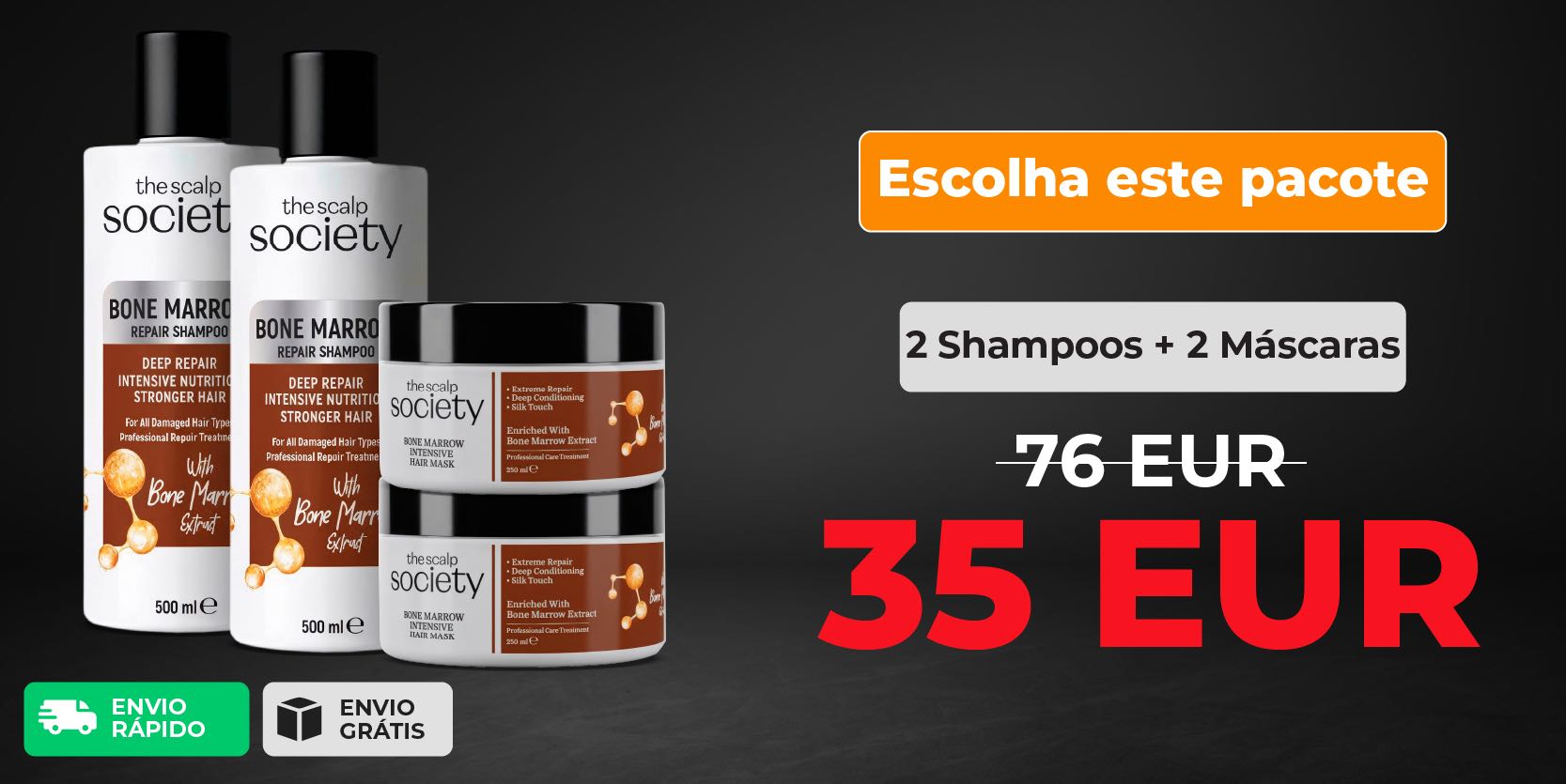 2 x TSS Bone Marrow Shampoo + 2 x TSS Bone Marrow Mask