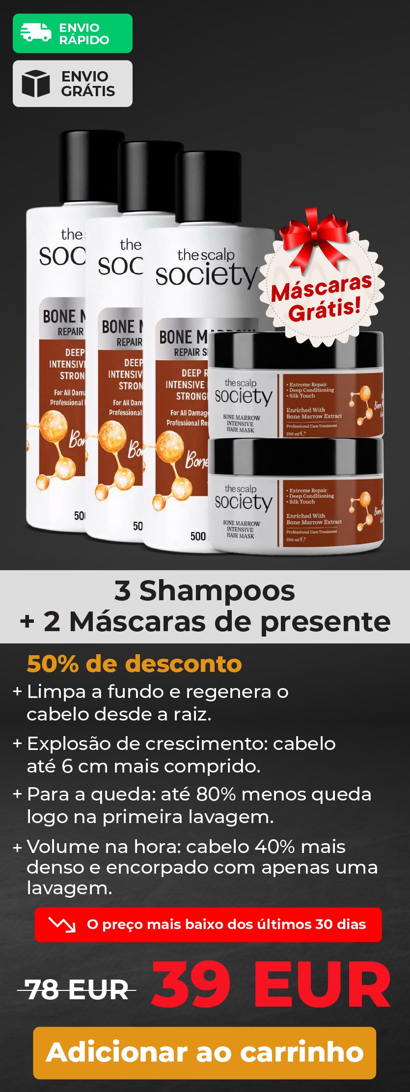 3xTSS Bone Marrow Shampoo + 2xTSS Bone Marrow Mask