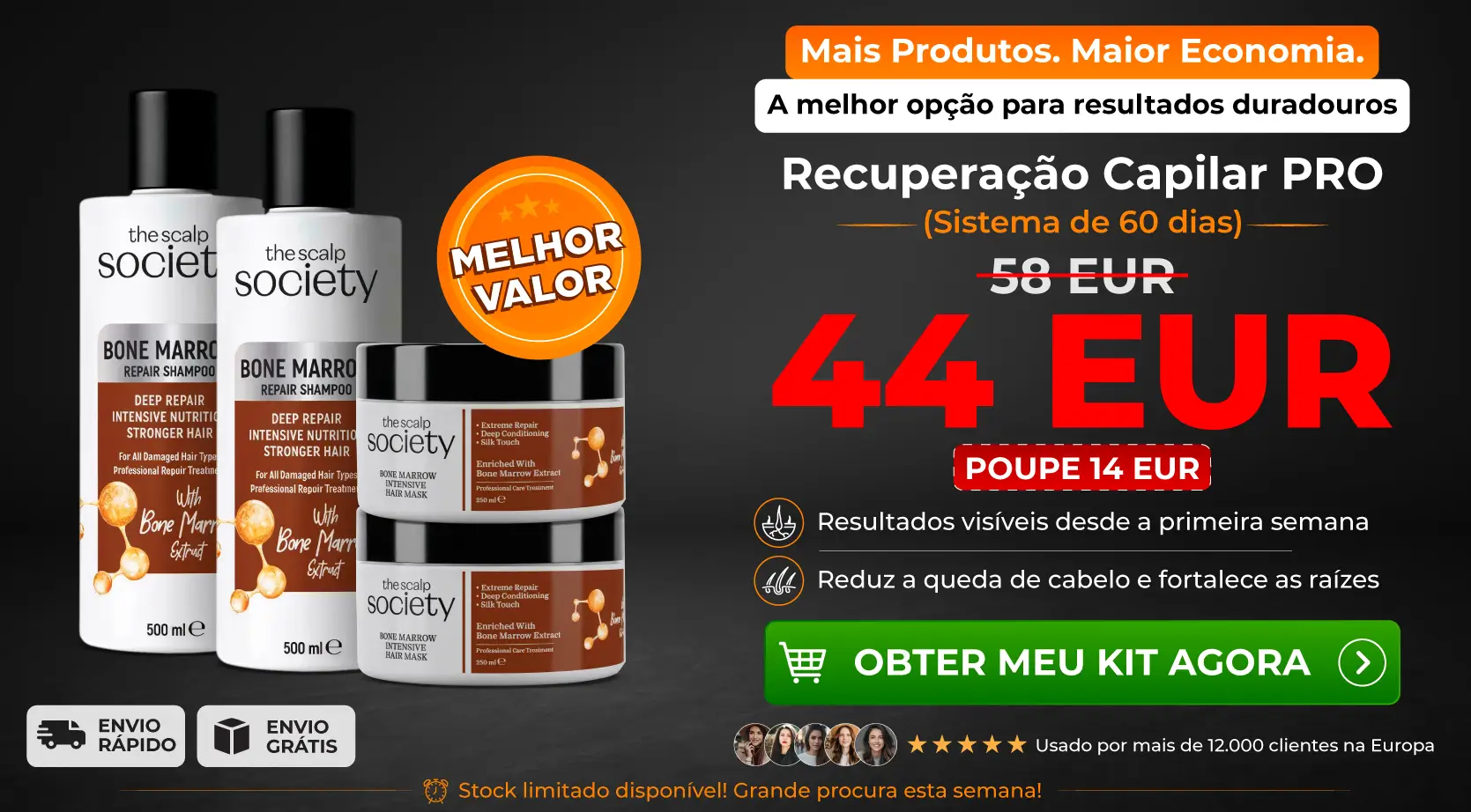 2 x TSS Bone Marrow Shampoo + 2 x TSS Bone Marrow Mask