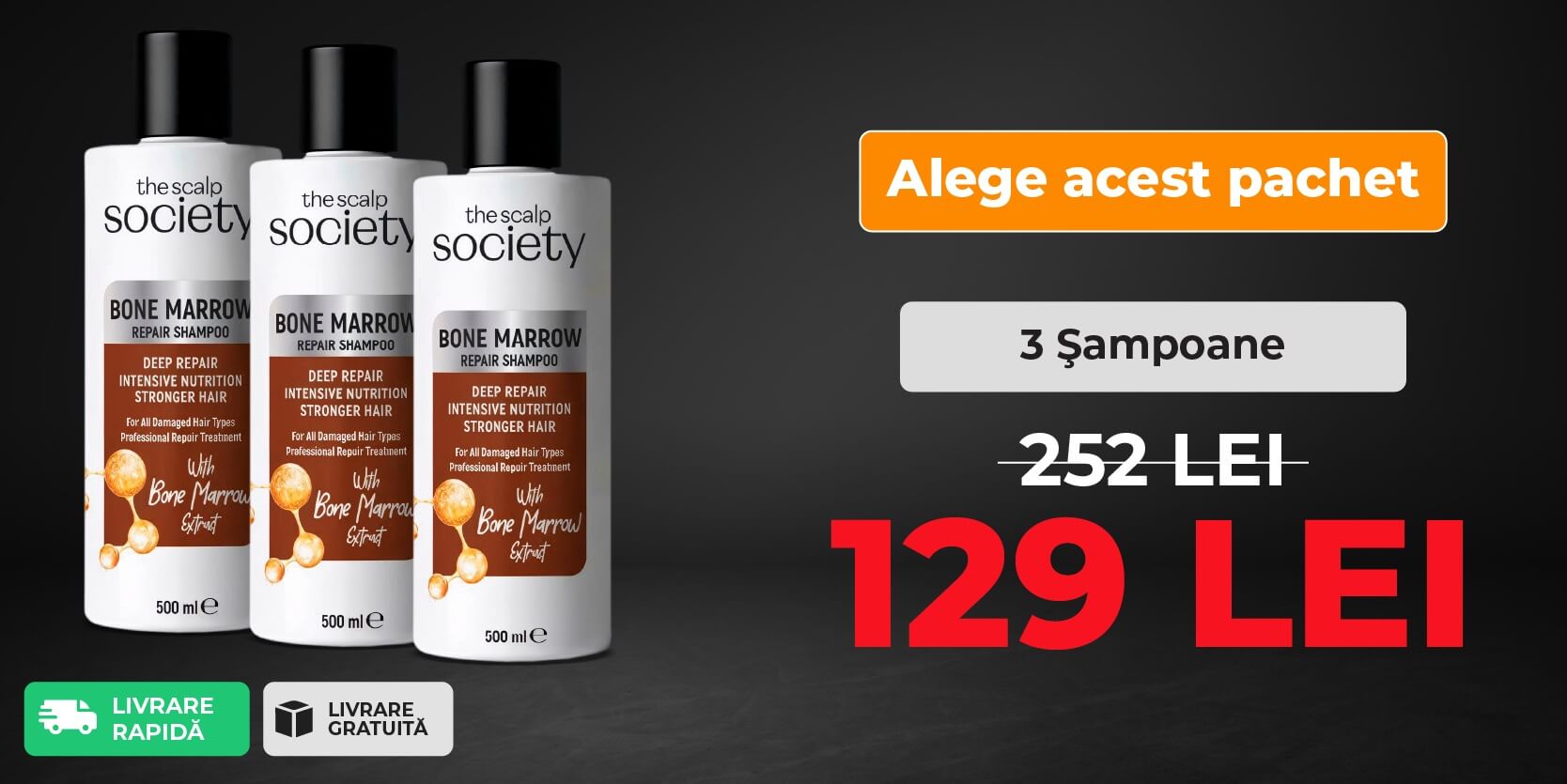 3 x TSS Bone Marrow Shampoo