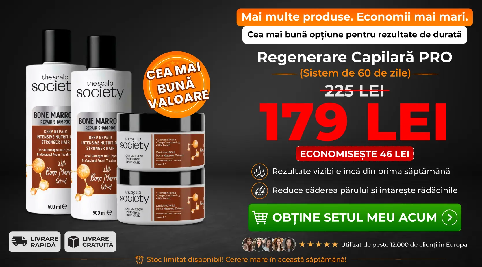 2 x TSS Bone Marrow Shampoo + 2 x TSS Bone Marrow Mask
