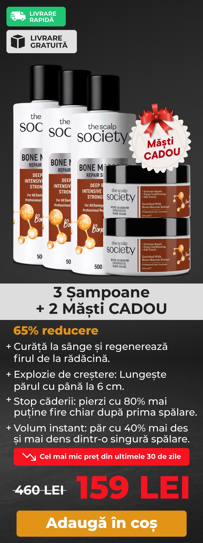 3 x TSS Bone Marrow Shampoo + 2 x TSS Bone Marrow Mask