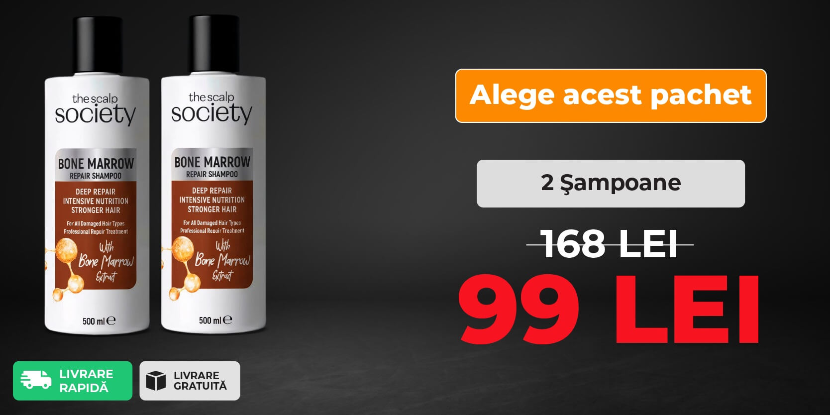 2 x TSS Bone Marrow Shampoo