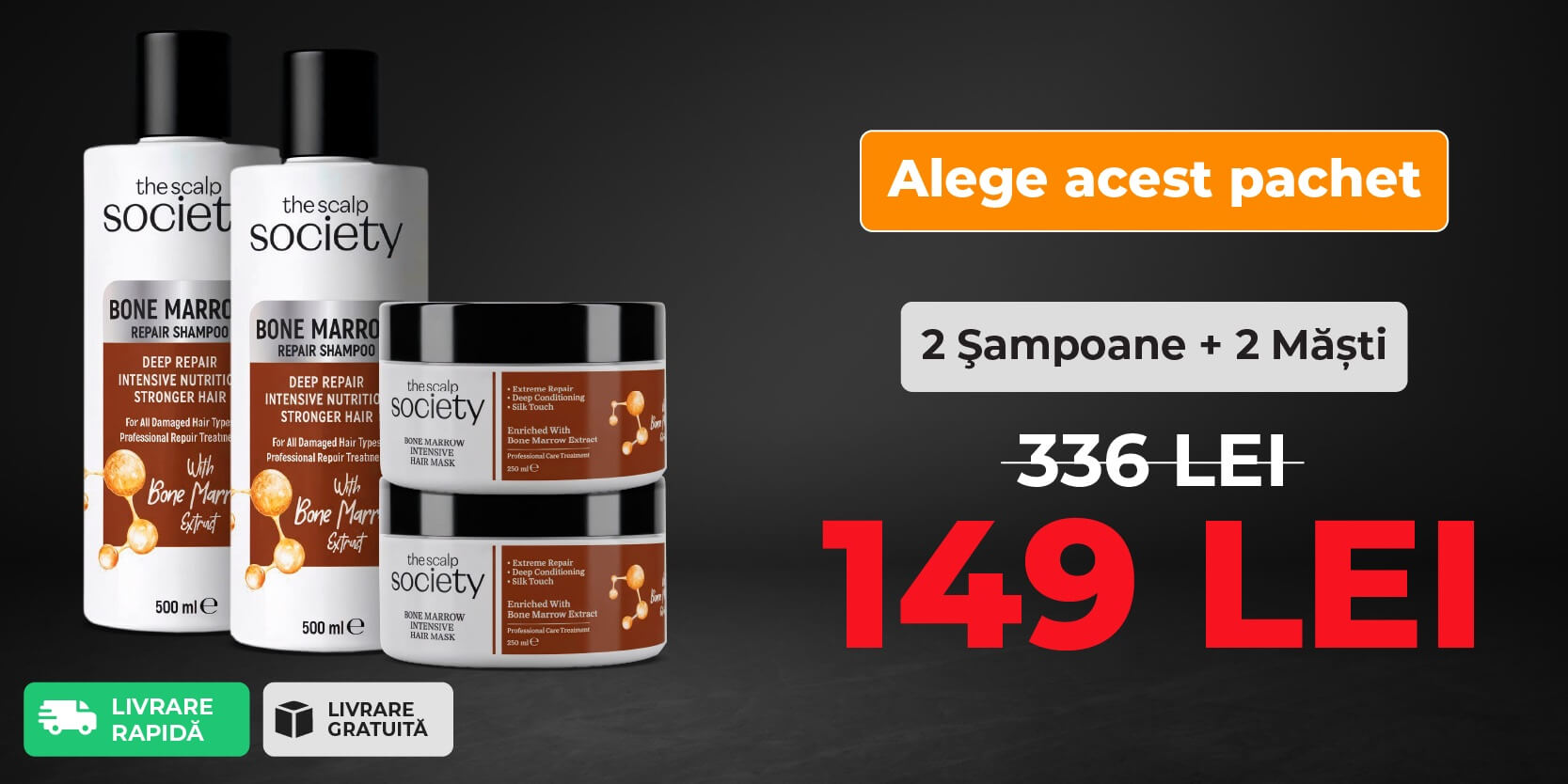 2 x TSS Bone Marrow Shampoo + 2 x TSS Bone Marrow Mask