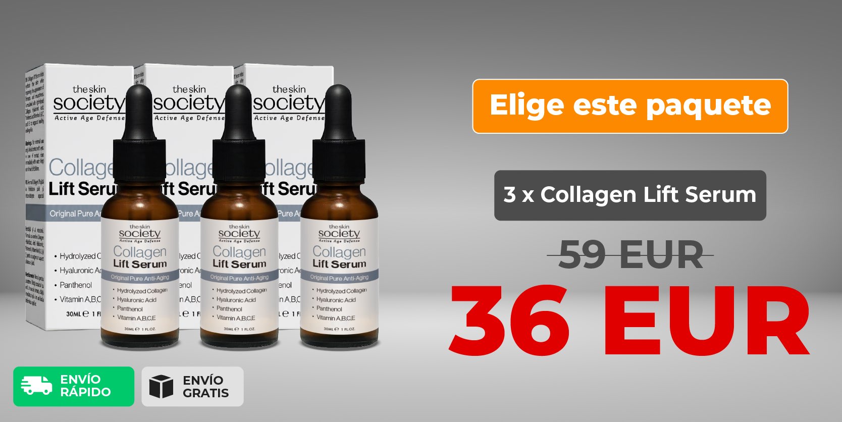 3 x TSS Collagen Lift Serum