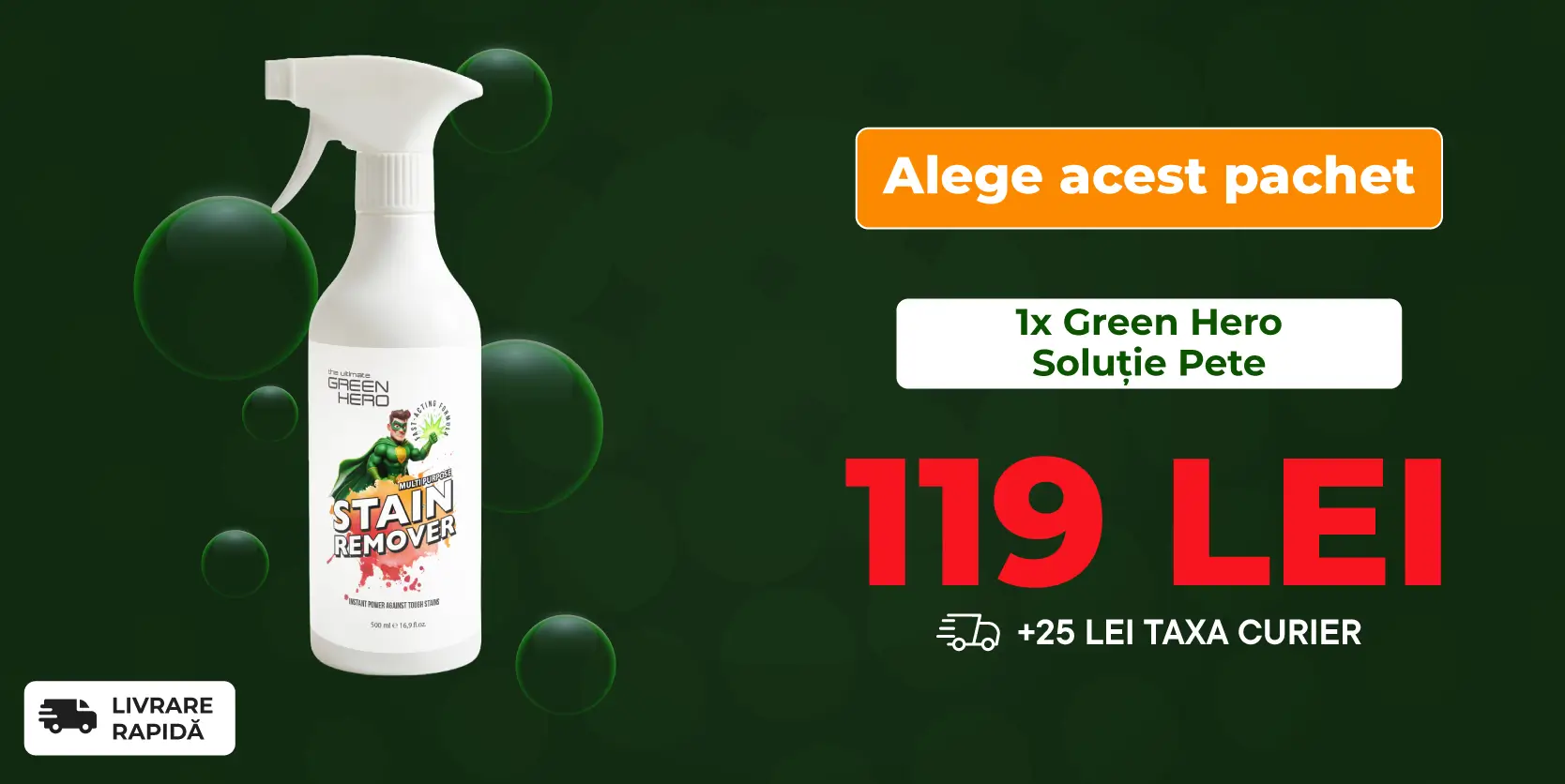 1 x Green Hero Stain Remover