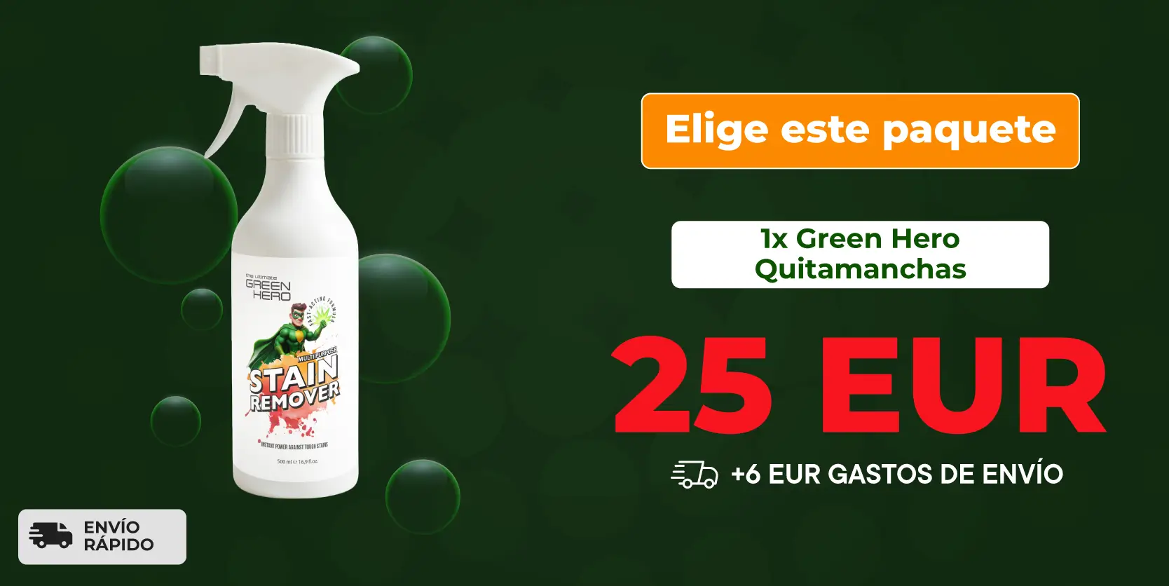 1 x Green Hero Stain Remover