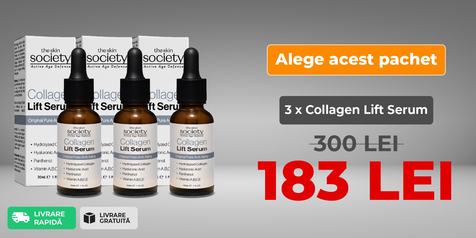 3 x TSS Collagen Lift Serum