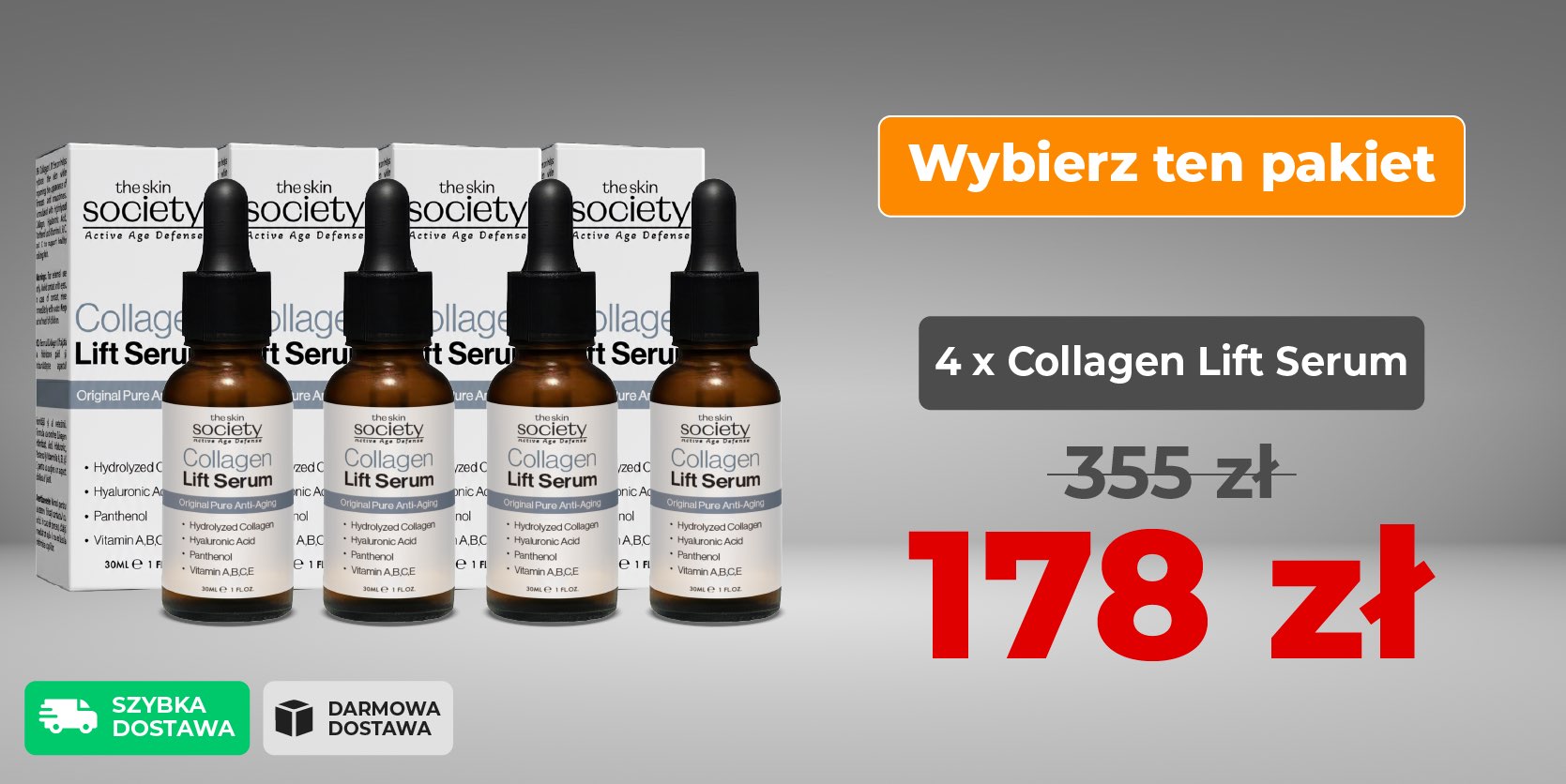 4 x TSS Collagen Lift Serum