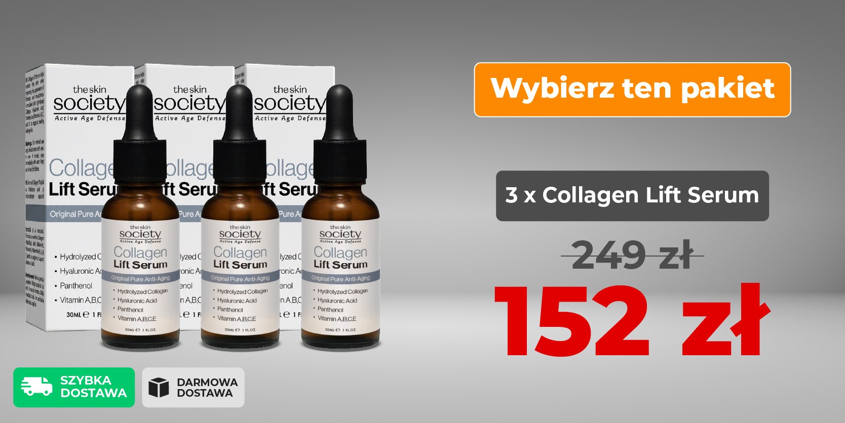 3 x TSS Collagen Lift Serum