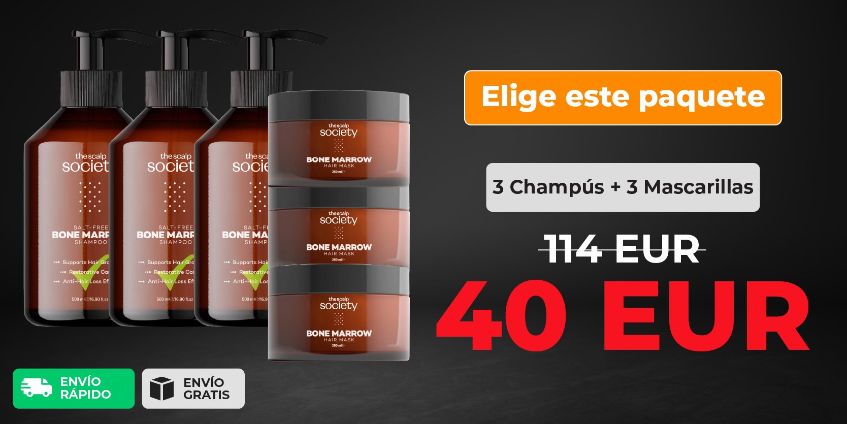 3 x TSS Bone Marrow Shampoo + 3 x TSS Bone Marrow Shampoo