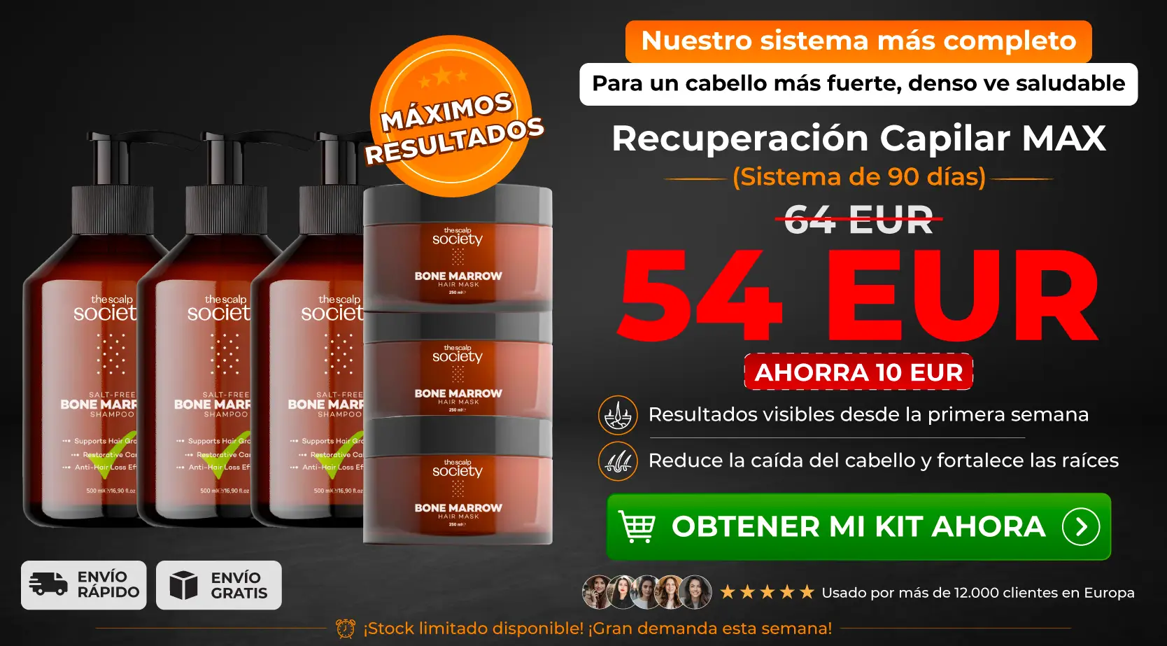 3 x TSS Bone Marrow Shampoo + 3 x TSS Bone Marrow Mask