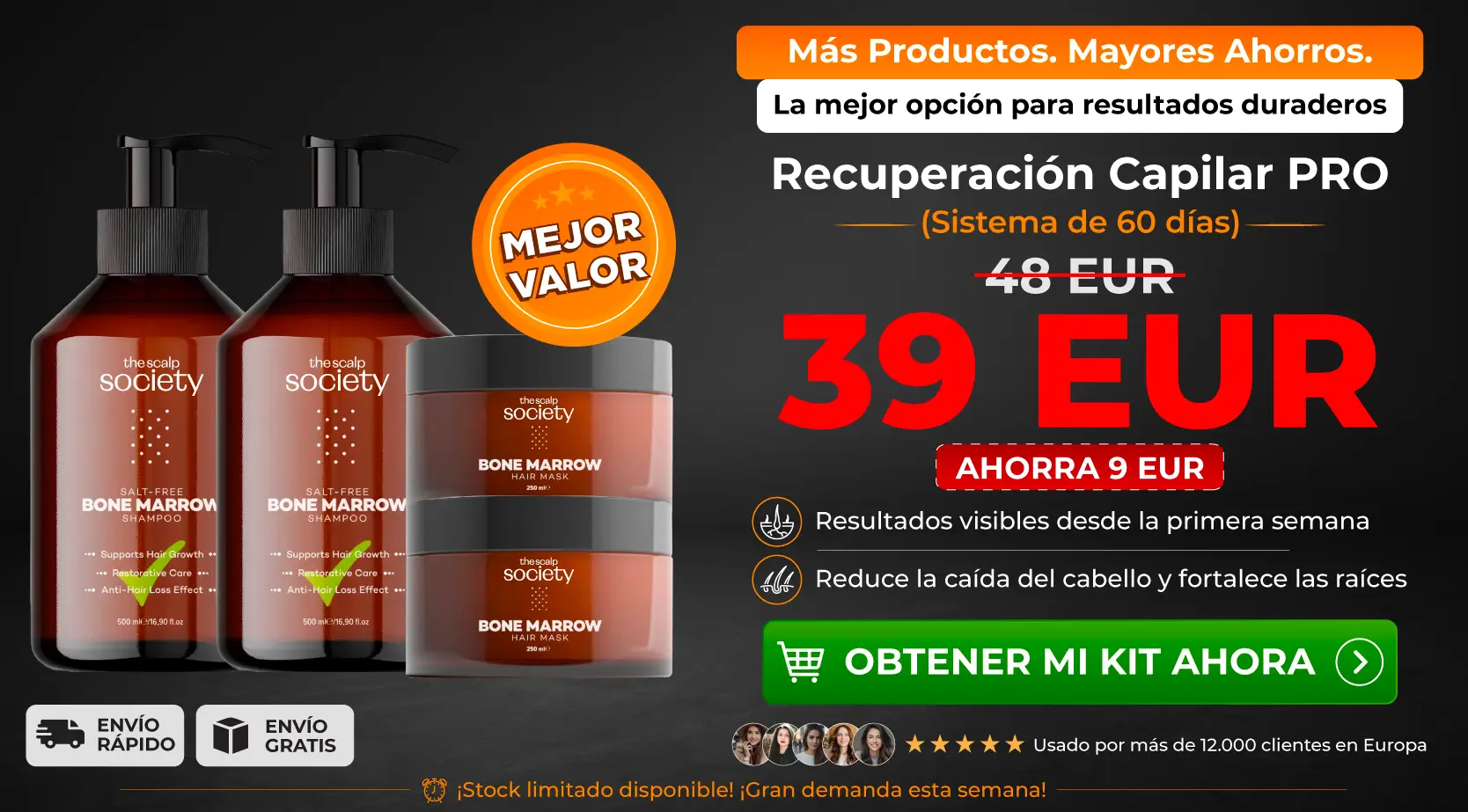 2 x TSS Bone Marrow Shampoo + 2 x TSS Bone Marrow Mask
