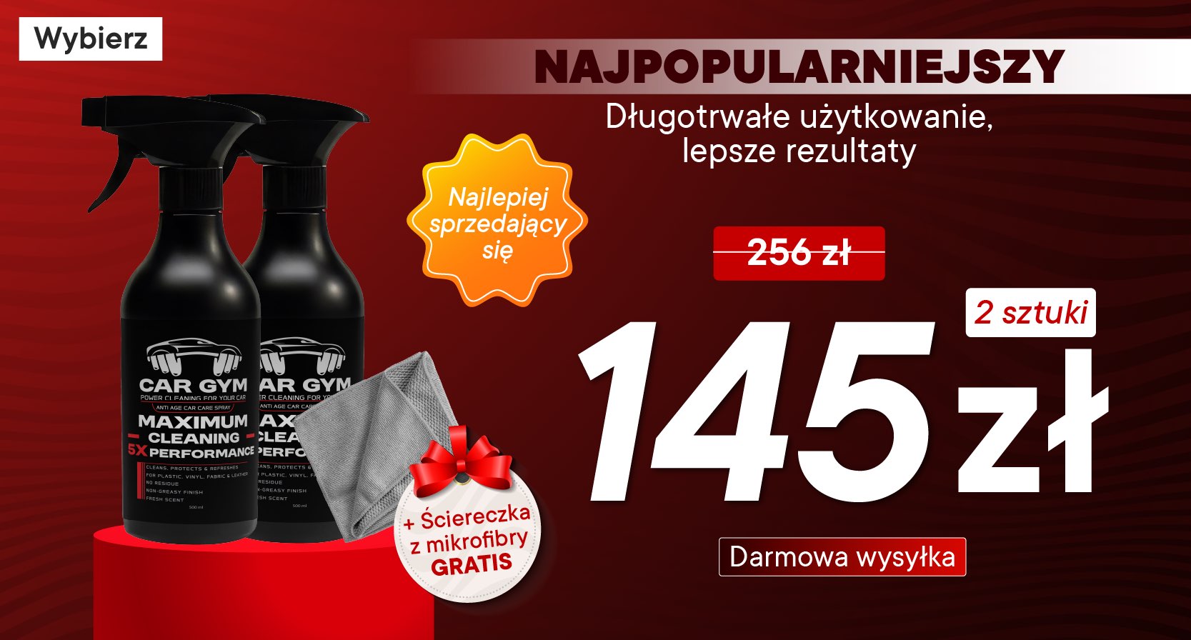 2 x Car GYM + Microfiber