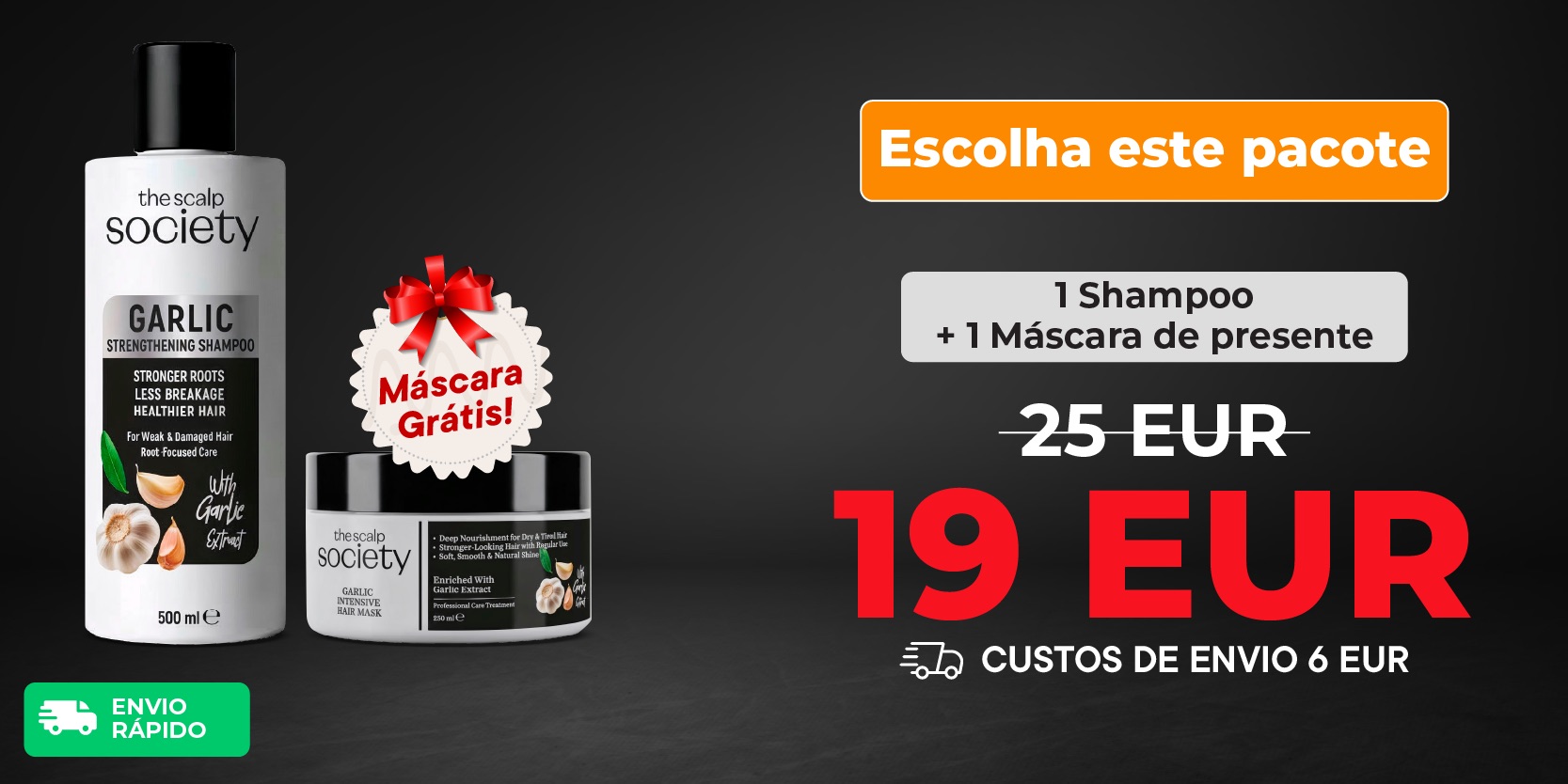 1 x TSS Garlic Shampoo + 1 x TSS Garlic Mask