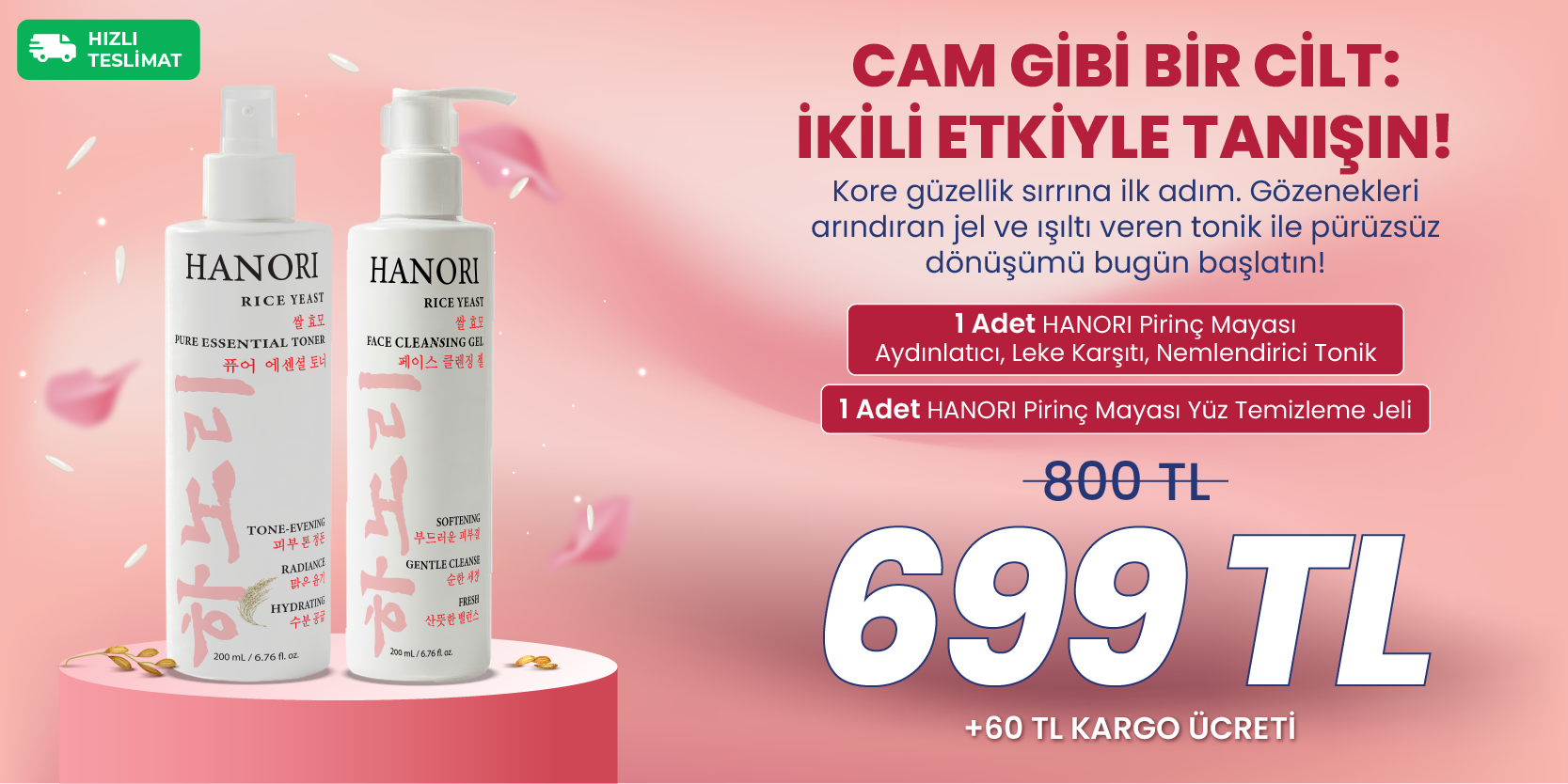 1 x Hanori Tonik ve Jel Set