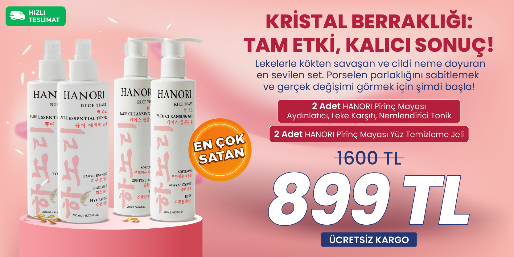 2 x Hanori Tonik ve Jel Set