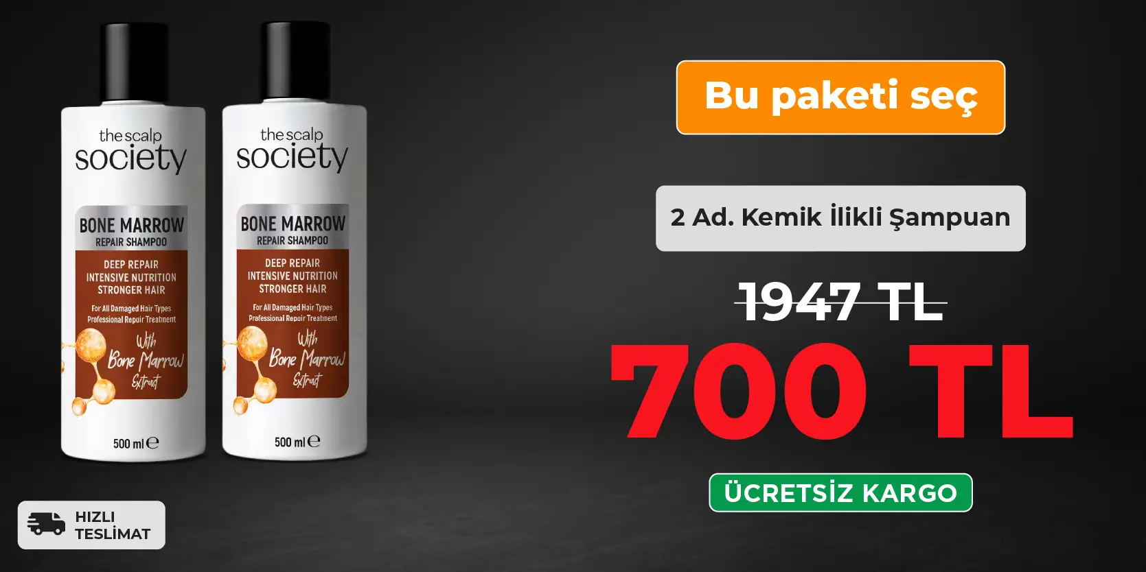 2 x TSS Kemik İlikli Şampuan