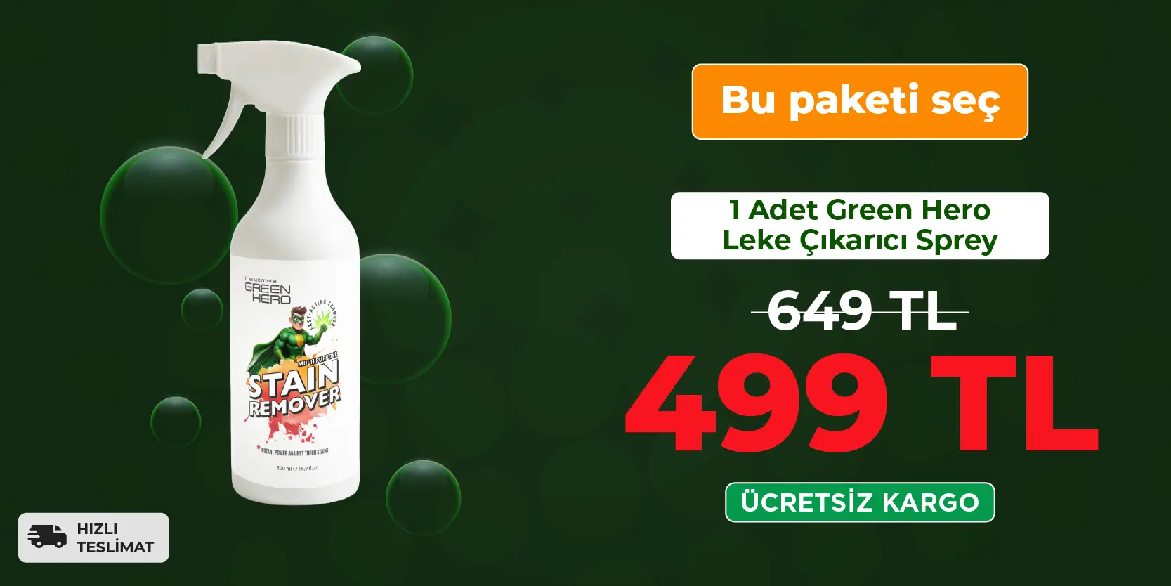 1 x Green Hero Leke Çıkarıcı