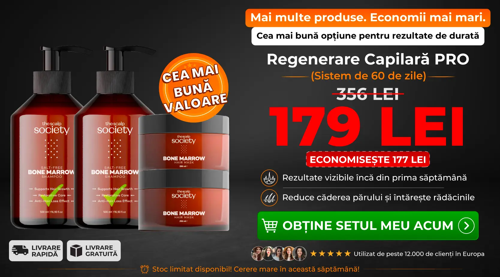 2 x TSS Bone Marrow Shampoo + 2 x TSS Bone Marrow Mask