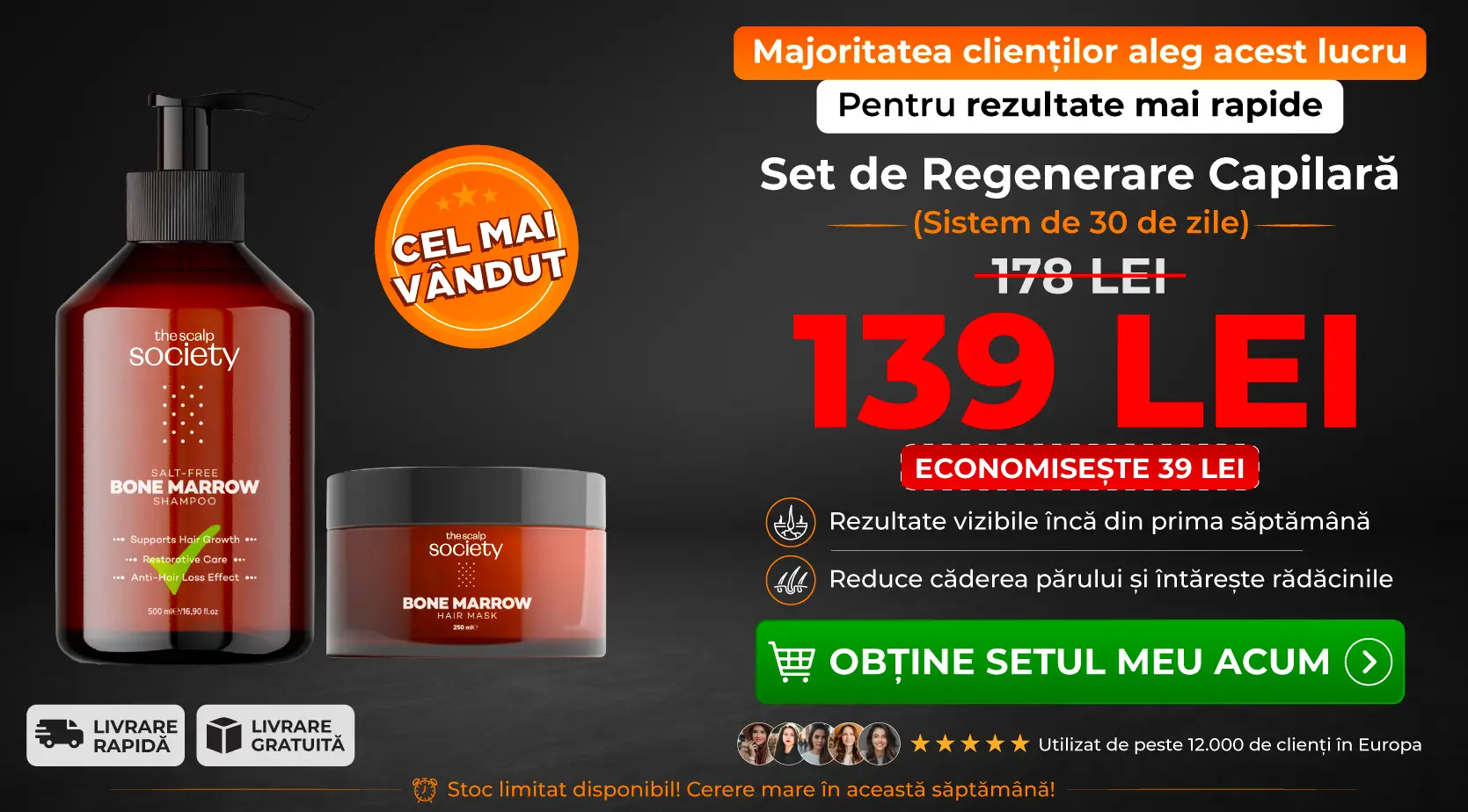 1 x TSS Bone Marrow Shampoo + 1 x TSS Bone Marrow Mask