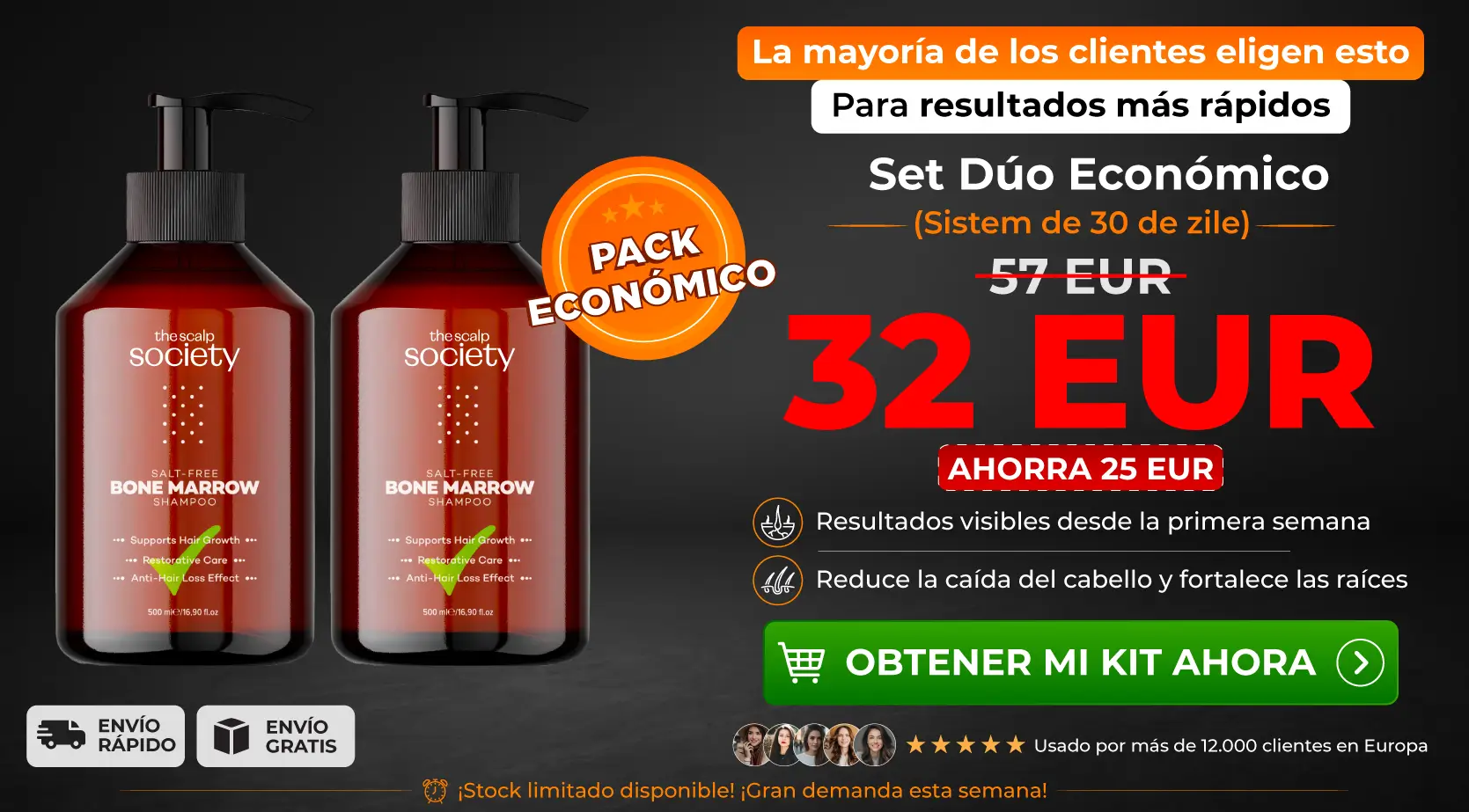 2 x TSS Bone Marrow Shampoo