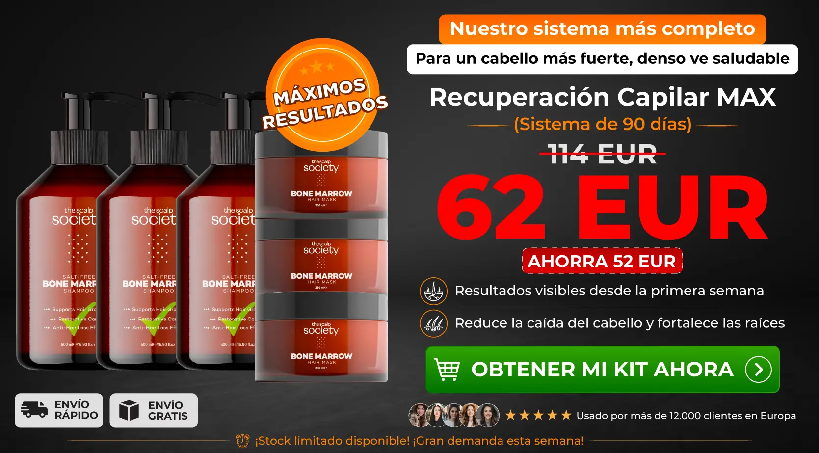 3 x TSS Bone Marrow Shampoo + 3 x TSS Bone Marrow Mask