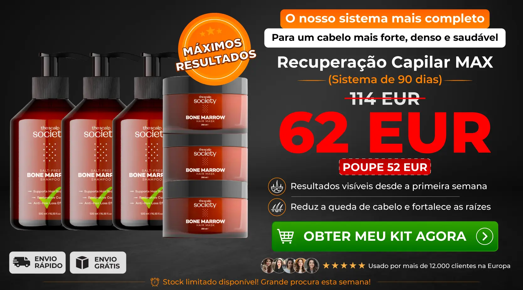 3 x TSS Bone Marrow Shampoo + 3 x TSS Bone Marrow Mask