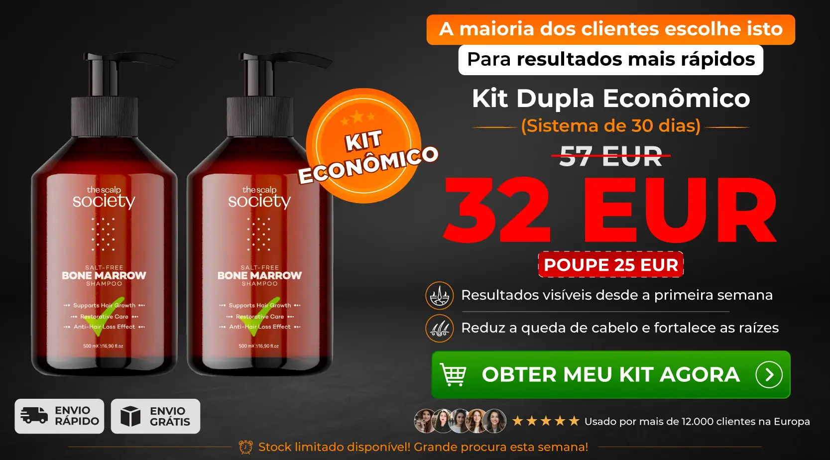 2 x TSS Bone Marrow Shampoo
